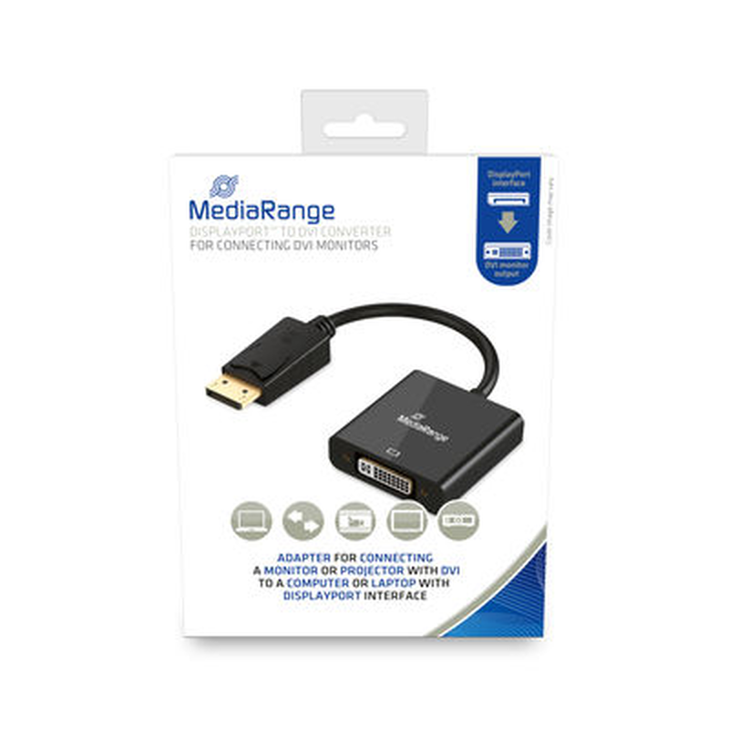 Mediarange displayport to dvi converter, , medium-null