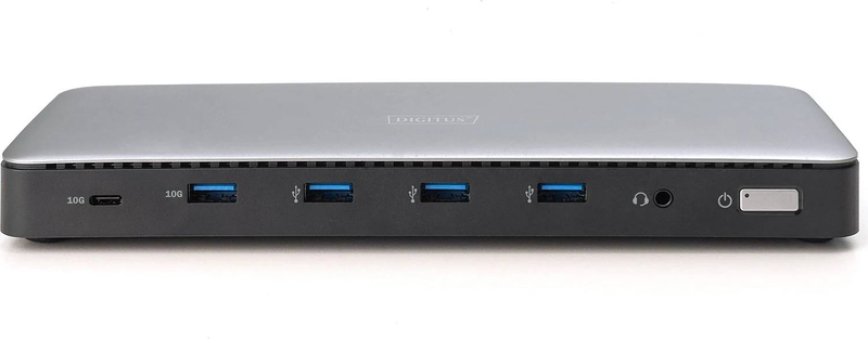 Digitus da-70918 USB-c 13-port docking station triple 4k60 mst displaylink 3x HDMI 2x displayport 2.5GBe 96w pd grey-null
