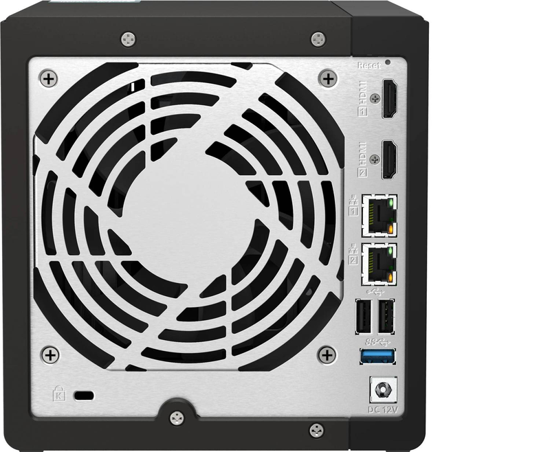 Qnap ts-453e 4-bay nas intel celeron j6412 8GB ddr4 dual m.2 nvme dual 2.5GBe dual HDMI diskless black ts-453e-8g-null