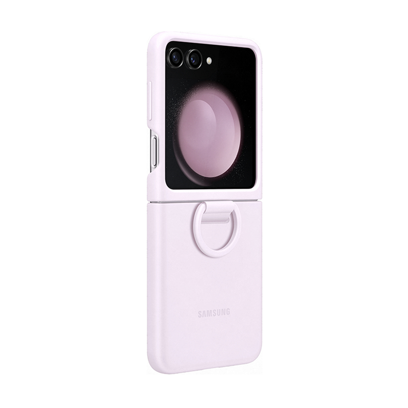 Product image: Galaxy z flip5 silicone with ring lavender-null
