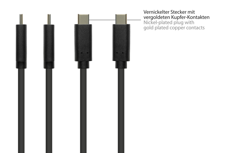 Good connections 2831-ac005s - 0.5 m - USB a - USB c - USB 3.2 Gen 2 (3.1 Gen 2) - 10000 mbit/s - black - cable - digital - 0.5 m-null