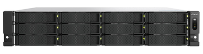 Qnap nas 12-bay rackmount AMD ryzen six-core , 16GB ram,  redundant psu, pcie & dual 10GBe ports ts-h1277axu-rp-r5, , medium