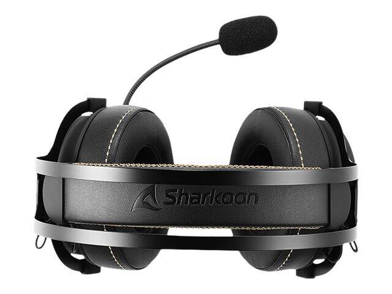 Sharkoon skiller sgh50 wired gaming headset 50mm drivers hi-res audio detachable mic 3.5mm jack black-null