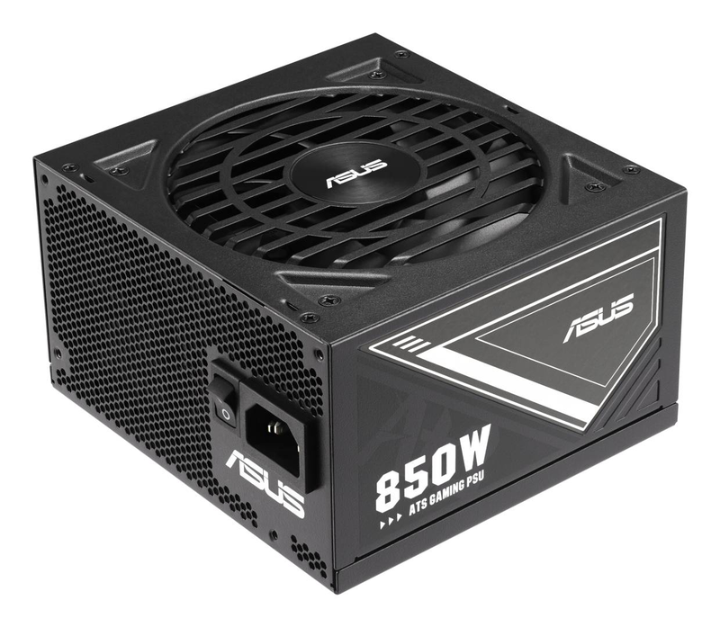 Asus ats 850g 850w atx psu 80+ gold non-modular active pfc with pcie Gen 5 16-pin adapter cable black-null