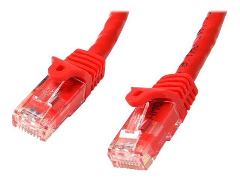 Startech.com 7.5 m cat6 cable / red patch cord / snagless / etl verified / patch cable / rj-45 (m) to rj-45 (m) / 7.5 m / utp / cat 6 / snagless / red-null