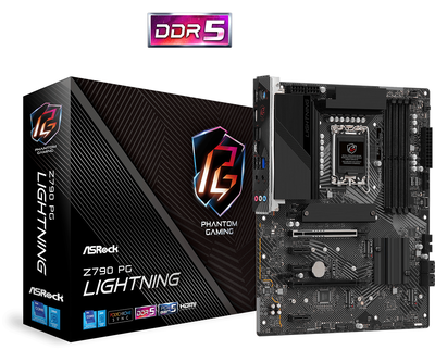 Asrock atx z790 pg lightning intel z790 lga 1700 ddr5 motherboard, , medium