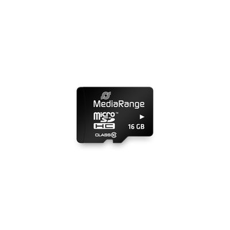 Mediarange micro sdhc card 16GB class 10 with sd adaptor-null