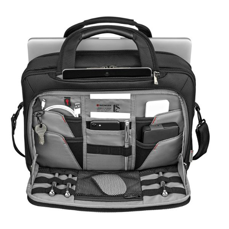 Wenger, bc refresh, bc pro, 11.6'' - 13.3'' laptop briefcase, black, , medium-null
