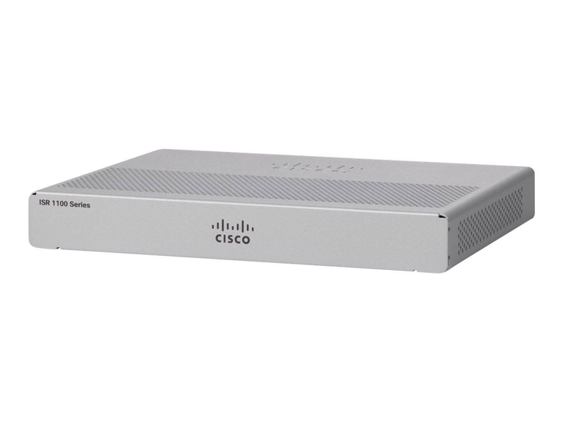 Cisco isr 1101 c1101-4p integrated services router 2x 1GBe wan 4-port 1GBe lan switch 4GB ram fanless ios xe-null