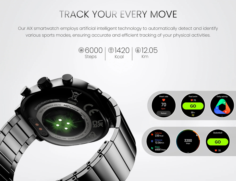 Product image: Hifuture aix smartwatch black-null