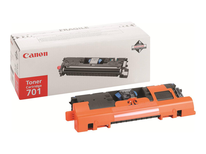 Canon 701 original black toner cartridge 5000 pages for laser shot lbp-5200 and mf8180c colour laser printers-null