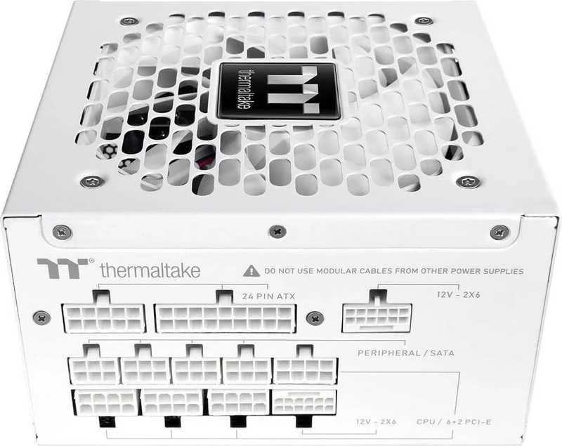 Thermaltake toughpower xt 1200w snow atx 3.1 psu 80 plus gold fully modular dual 12v-2x6 pcie 5.1 white-null
