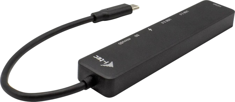 I-tec USB-c travel easy dock 6-in-1 HDMI 4k USB sd microsd 60w pd-null