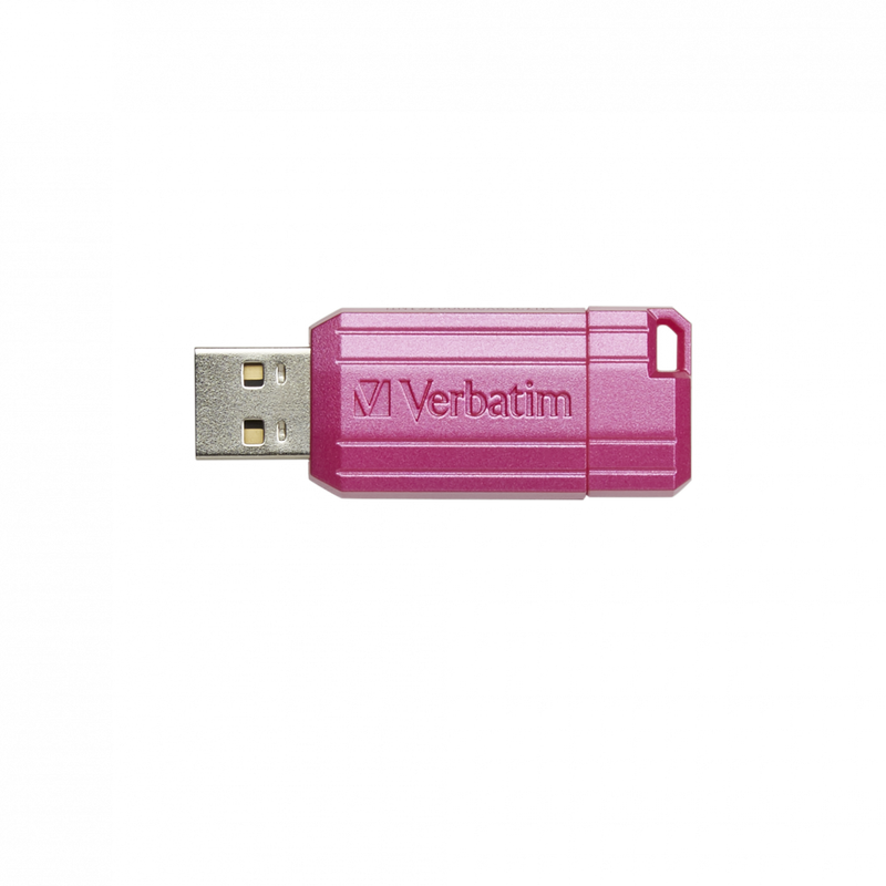 Verbatim USB 64GB pink pinstripe-null