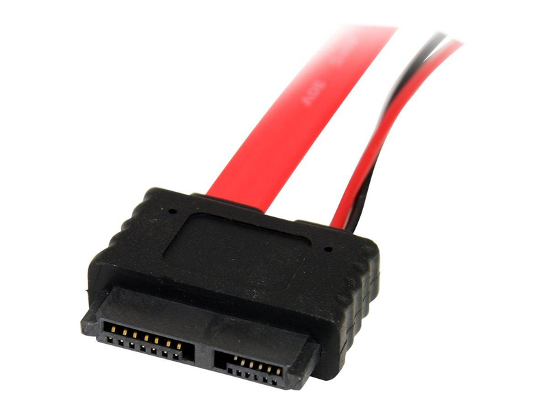 Startech  slimline sata to sata + lp4 power adapter cable 91.4cm red-null