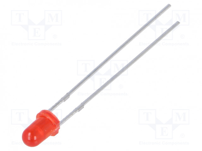 Led 3mm red x2pcs, , medium