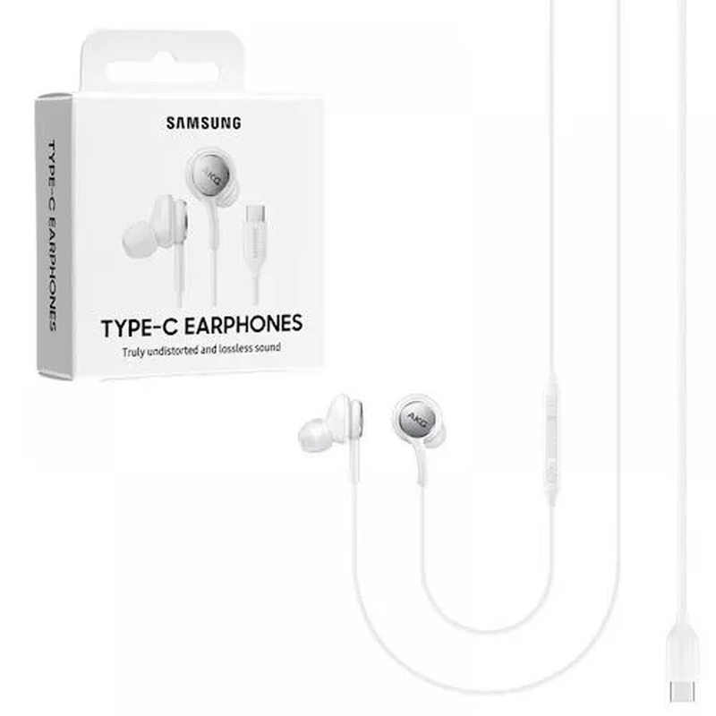 Samsung type c akg hands free eo-ic100bwegeu white, , medium-null