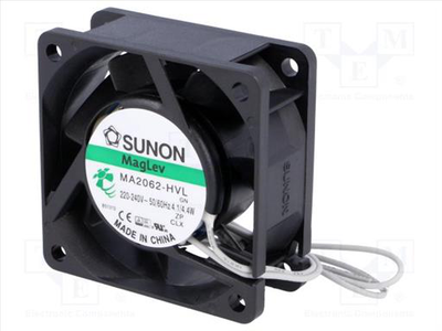 Fan ac axial 230vac 60x60x25mm
