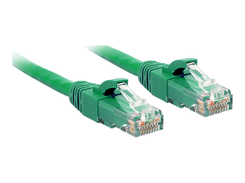 Lindy - patch cable - rj-45 (m) to rj-45 (m) - 2 m - utp - cat 6 - molded, snagless, stranded - green-null