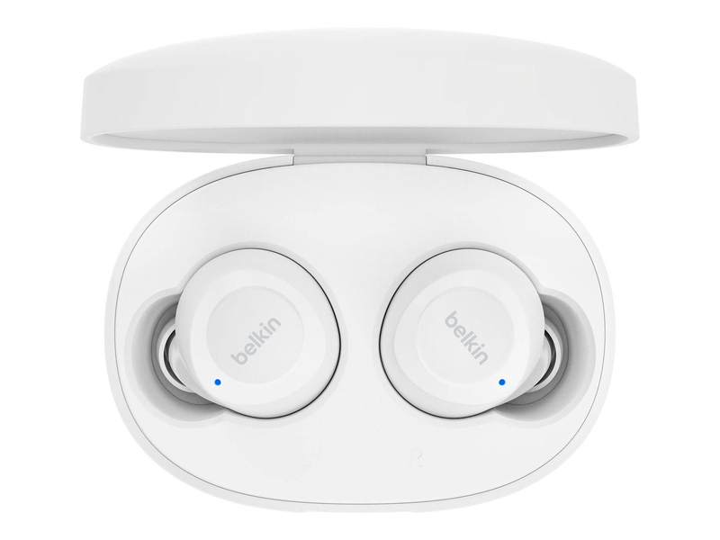 Belkin soundform bolt true wireless earbuds auc009btwh 6mm drivers bluetooth 5.2 ipx4 built-in mic white-null