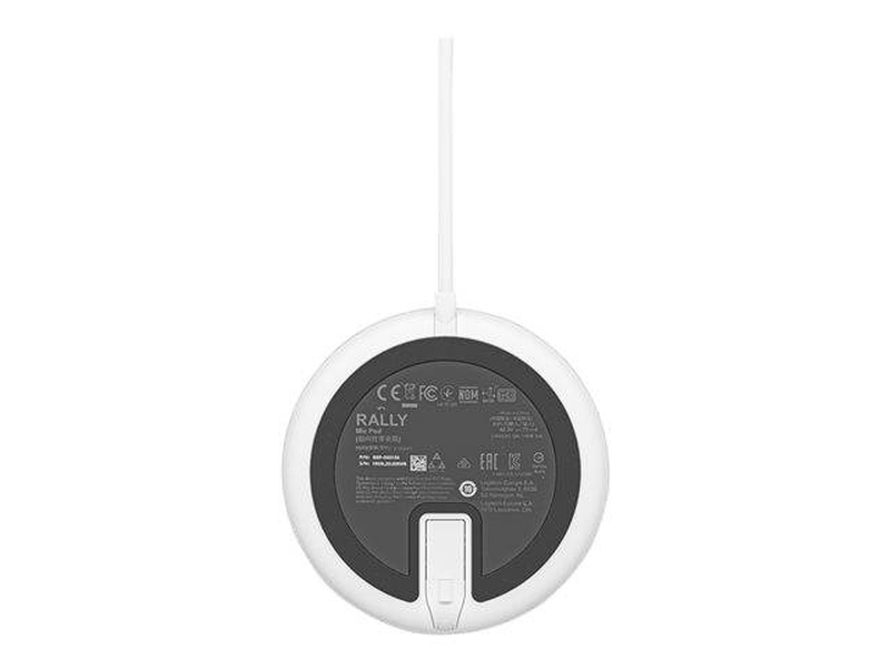 Logitech rally mic pod / microphone / white / skype certified, zoom certified, cisco webex certified, , medium-null