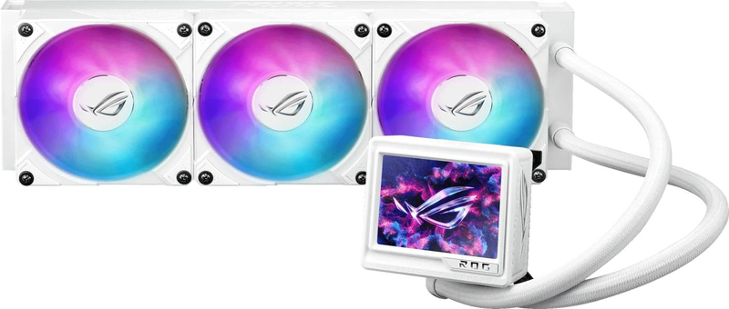 Asus rog ryujin III 360 argb extreme white edition aio liquid CPU cooler 360mm 3.5 inch lcd asetek lga1700 1851 am5 am4 white-null