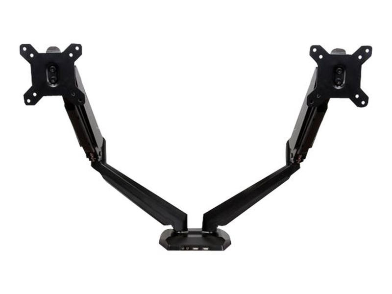 Startech.com armslimduo dual monitor desk arm for 12-30 inch displays 8kg with USB audio pass-through black-null