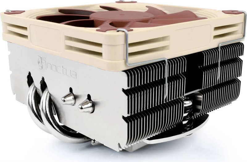 Noctua nh-l9x65 low-profile CPU cooler, 65mm, nf-a9x14 pwm fan, 4 heatpipes, intel lga1851 am5, beige/brown-null
