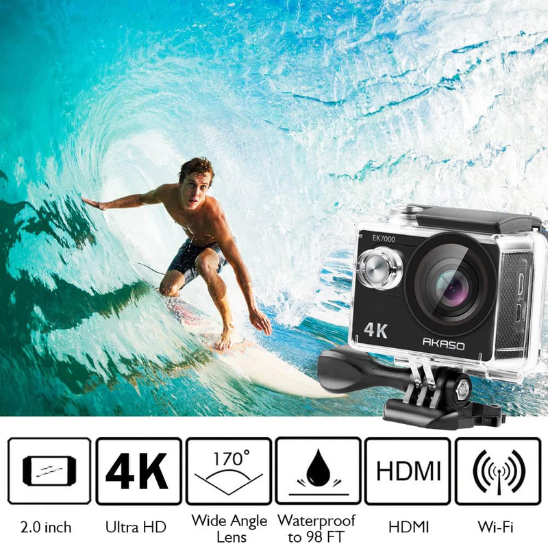 Akaso action camera 4k30fps 20mp ek 7000 image number null
