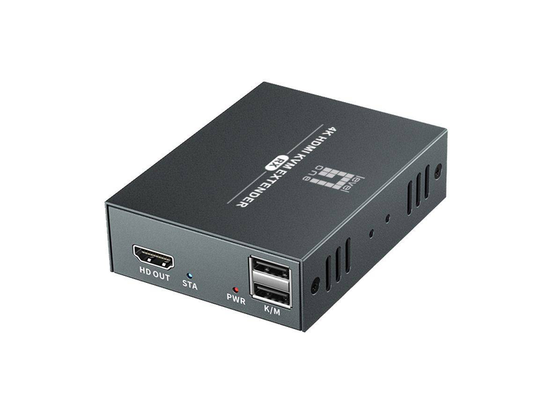 Levelone hve-8111, HDMI over cat.6 extender kit 4k,100 meter, USB extension, , medium-null