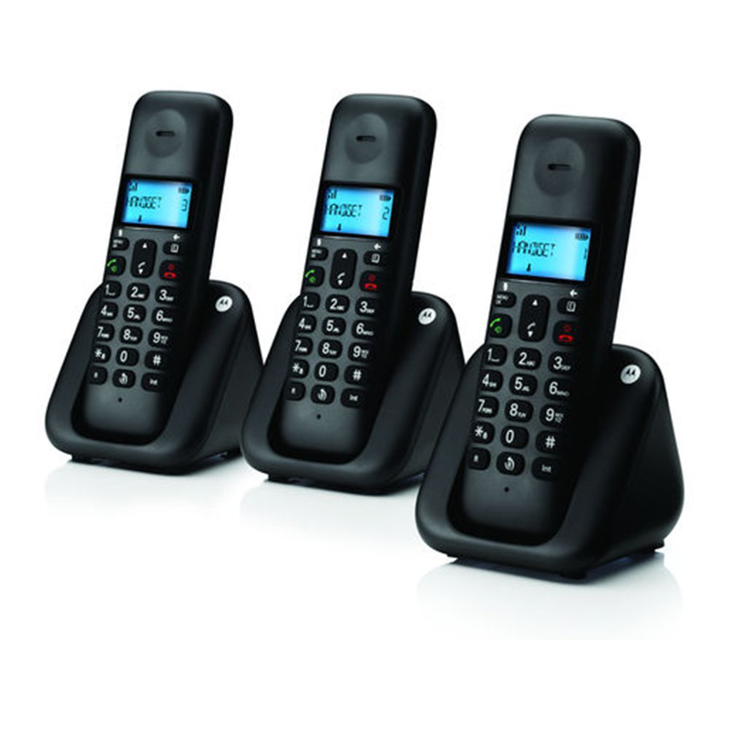Ασύρματο τηλέφωνο motorola t303 trio μαύρο, , medium-null