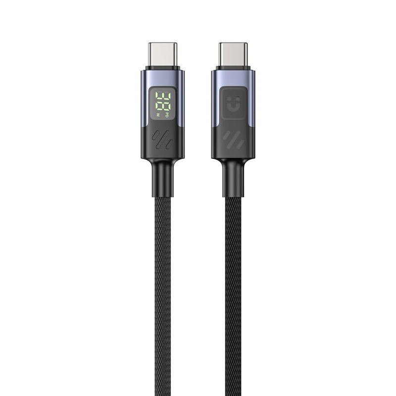 Unitek USB-c cable pd60w braided with display 2.0m c14158a-2m, , medium-null