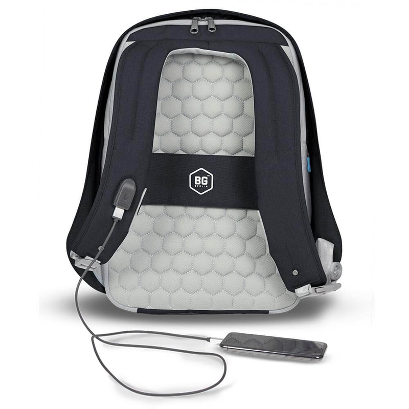 Bg berlin - metrobag, anti-theft laptop backpack, 17 inch, black-null