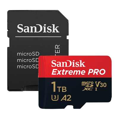 1TB micro sd memory card sandisk extreme pro v30, , medium