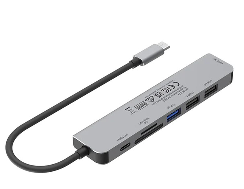 Unitek USB-c hub USB3.0 HDMI/sd/pd100w h1118a, , medium-null