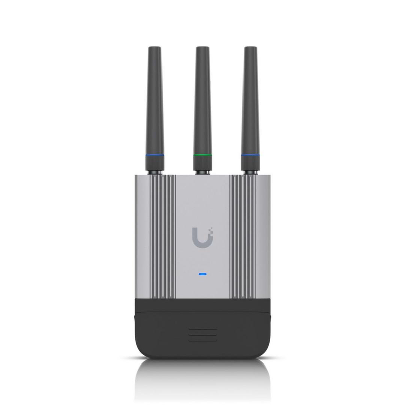 Ubiquiti unifi mobile router industrial lte cat4 ruggedized dual gbe poe failover Wi-Fi 4 white umr-industrial-null