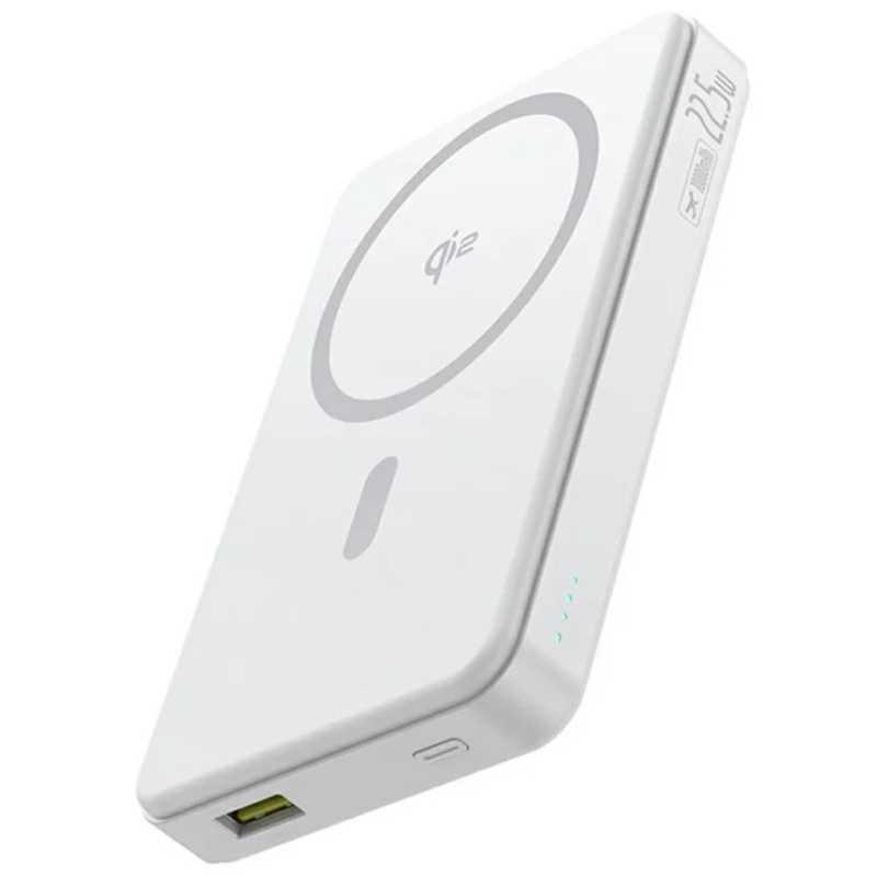 Baseus Airpow &alpha;&sigma;&upsilon;&rho;&mu;&alpha;&tau;&omicron; power bank 10000mAh - &alpha;&sigma;&pi;&rho;&omicron;, , medium-null