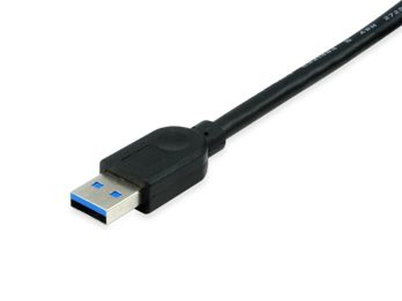Equip 133347 - 10 m - USB a - USB a - USB 3.2 Gen 1 (3.1 Gen 1) - 5000 mbit/s - black - pvc - up to 5GBs transfer rate - nickel plated - black-null