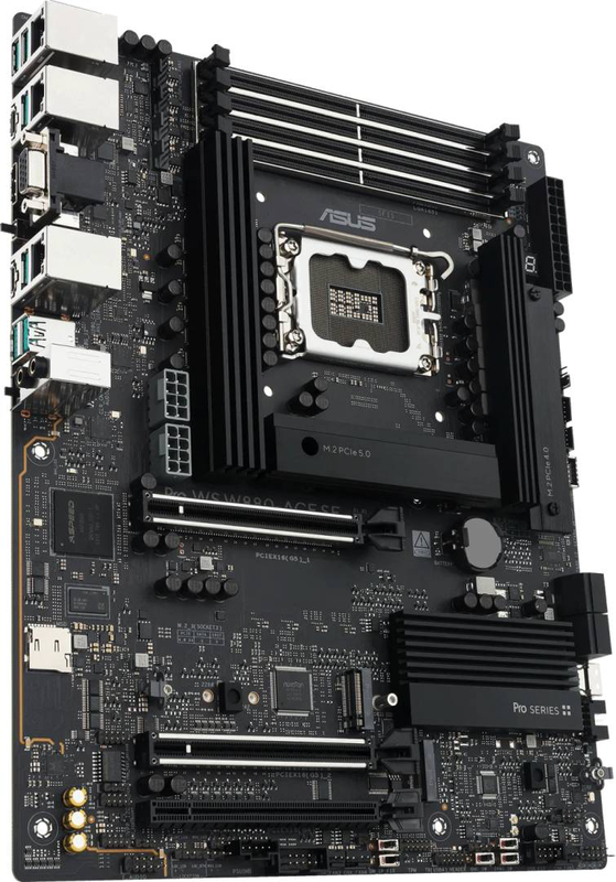 Asus pro ws w880-ace se workstation motherboard lga 1851 intel w880 ddr5 ecc pcie 5.0 quad m.2 thunderbolt 4 black-null
