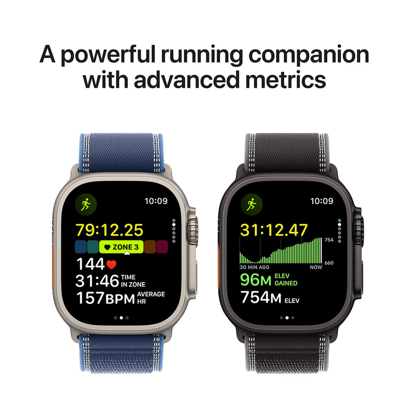 Apple Watch Ultra 3 + Cellular&nbsp;49mm&nbsp;Black Titanium Case with Black Alpine Loop - Medium-null