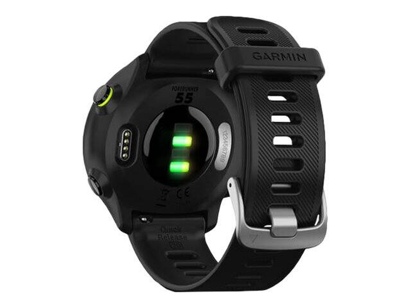 Garmin forerunner 55 - black - sport watch with band - silicone - black - display 1.04" - bluetooth, ant+ - 37 g, , medium-null
