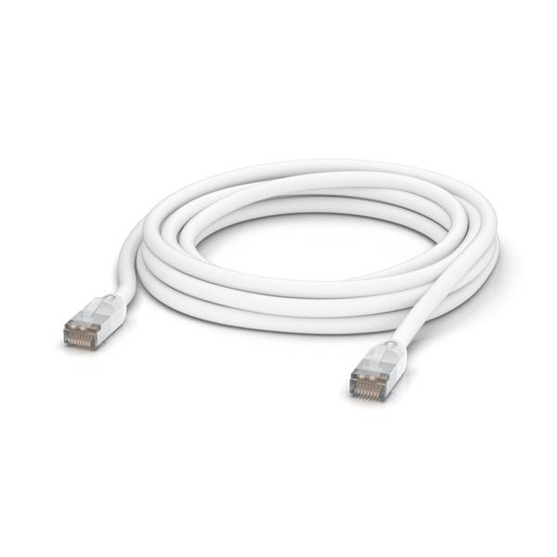 Ubiquiti unifi / patch cable / rj-45 (m) to rj-45 (m) / 5 m / 6 mm / stp / cat 5e / molded, outdoor, stranded, rugged / white | uacc-cable-patch-outdoor-5m-w-null