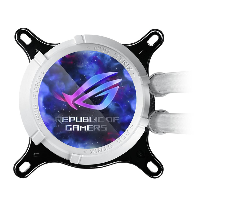 Asus rog strix lc III 360 argb lcd white edition aio liquid CPU cooler 360mm 2.1 inch lcd asetek lga1700 am5 am4 white-null