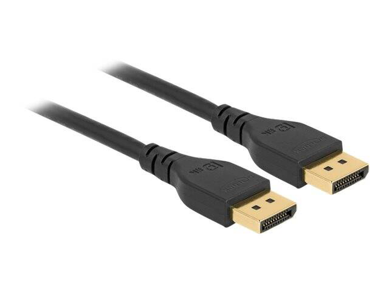 Delock - displayport cable - displayport (m) to displayport (m) - displayport 1.4 - 2 m - 8k support - black-null