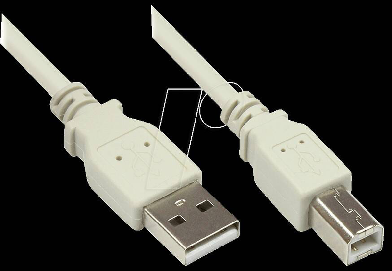 Good connections / USB cable / USB (m) to USB type b (m) / USB 2.0 / 1 m / grey-null