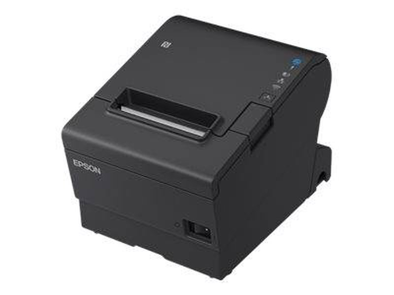Epson tm-t88vii pos receipt printer 80mm direct thermal 180dpi 500mm/s USB 2.0 lan serial USB host auto cutter black-null