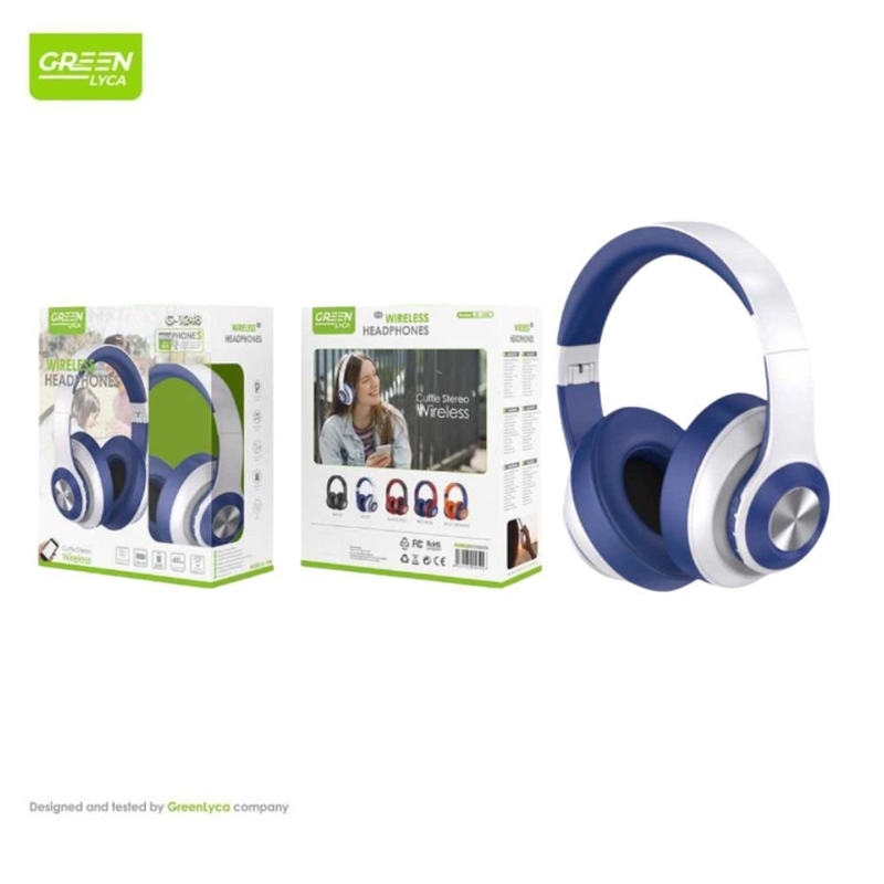 Green lyca &alpha;&sigma;ύ&rho;&mu;&alpha;&tau;&alpha; &alpha;&kappa;&omicron;&upsilon;&sigma;&tau;&iota;&kappa;ά over-ear &mu;&epsilon; premium HD ή&chi;&omicron;, , medium-null