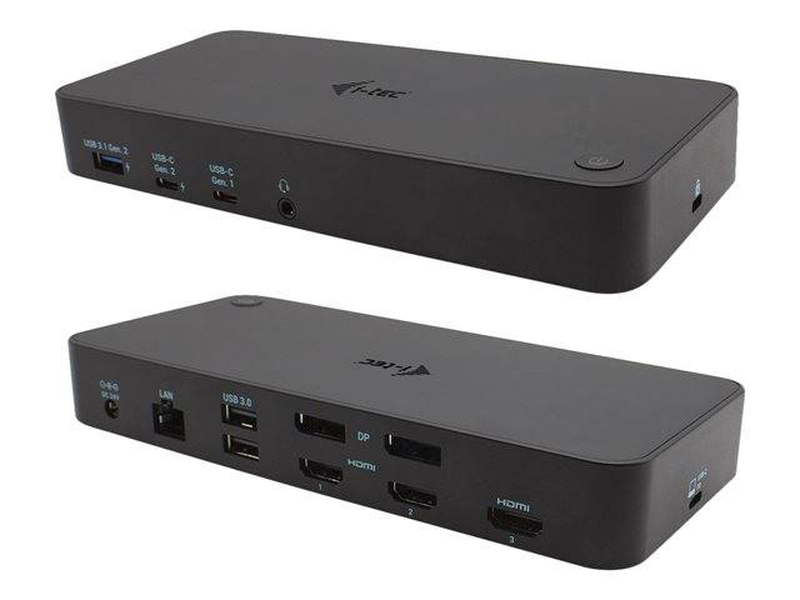 I-tec catripledockpdpro USB-c thunderbolt triple 4k docking station 2x displayport 3x HDMI gbe 100w pd-null