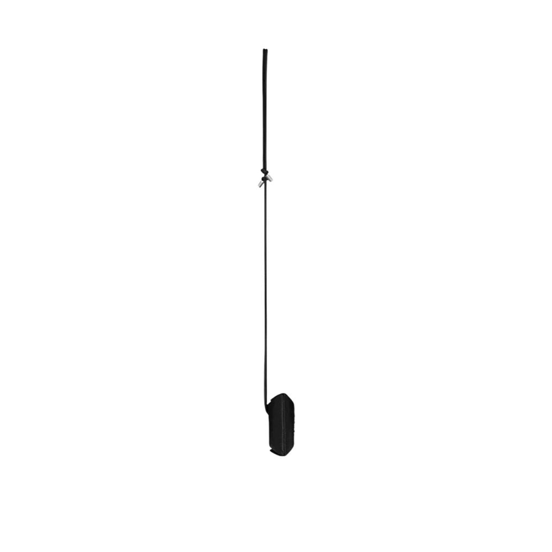 Black calfskin Airpod holder-null