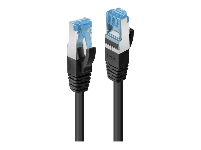 Lindy / patch cable / rj-45 (m) to rj-45 (m) / 30 m / sftp, pimf / cat 6a / ieee 802.3af/ieee 802.3at / molded, snagless, stranded / black-null